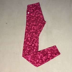 Magenta/pink full length medium Fabletics leggings